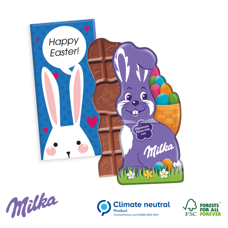 Milka Bunny Shaped Chocolate Bar