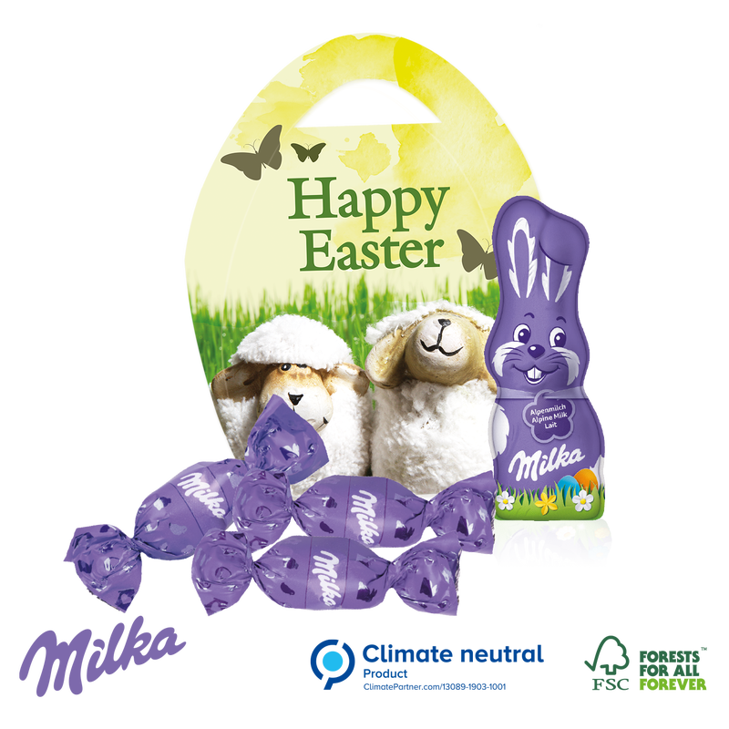 Milka Personalised Easter Mini Egg Shaped Carton