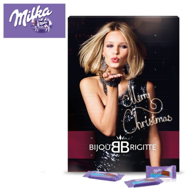 Personalised Advent Milka Chocolate Wall Calendar