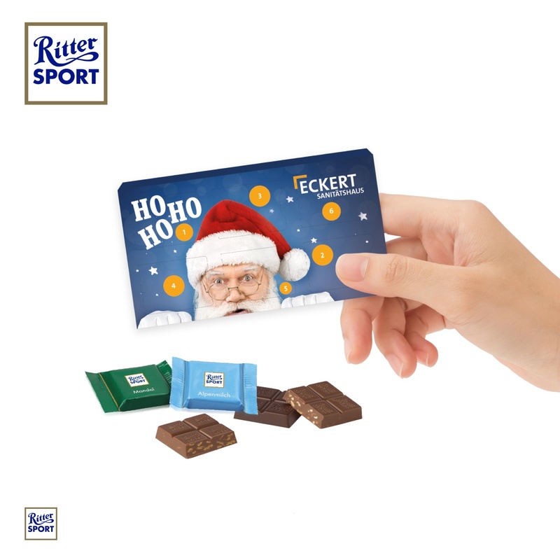 Mini Ritter Sport 6 Day Advent Calendar Personalised Advent Calendars