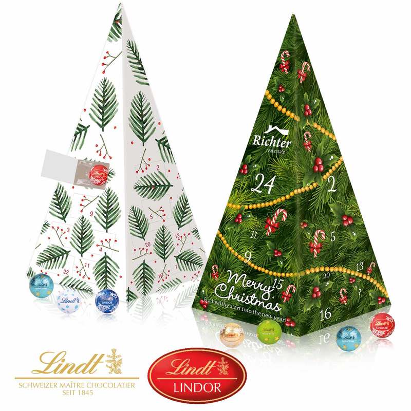 Personalised Lindt Pyramid Shaped Advent Calendar