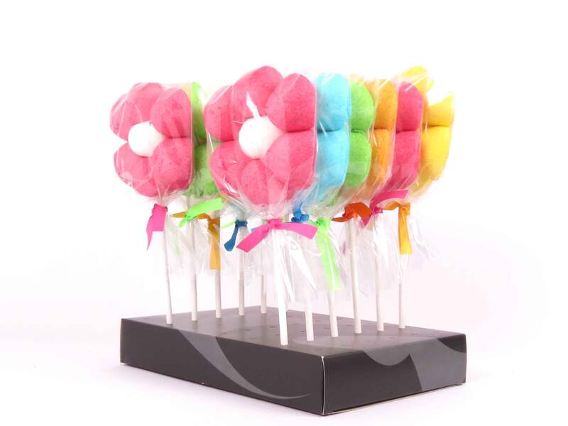 Personalised Marshmallow Flower Lollipop