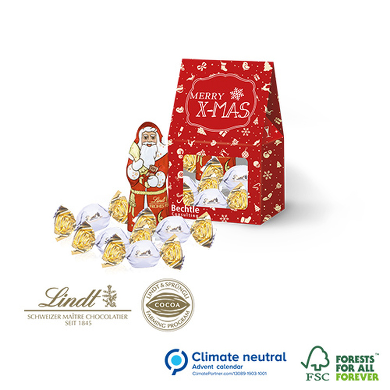 Personalised Christmas Lindt Mini Gift Pouch