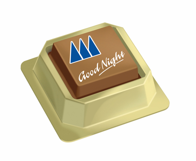 Mono Box with One Printed Belgian Logo Chocolate