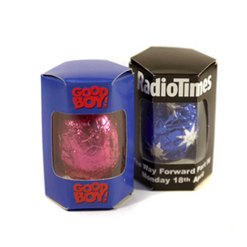 Personalised 25g Easter Egg in Hexagonal Box
