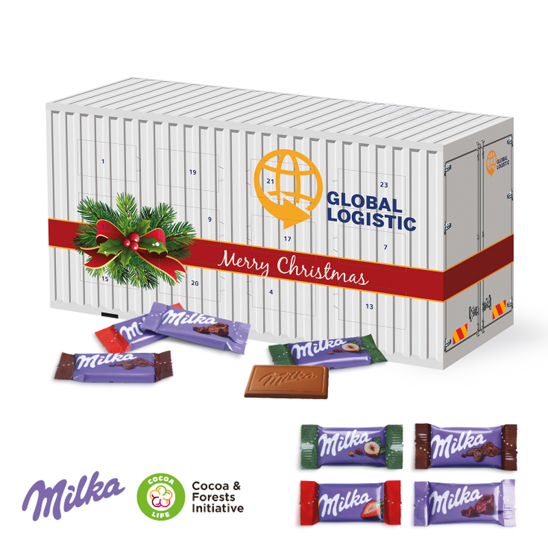 Personalised Milka Freight Container Advent Calendar
