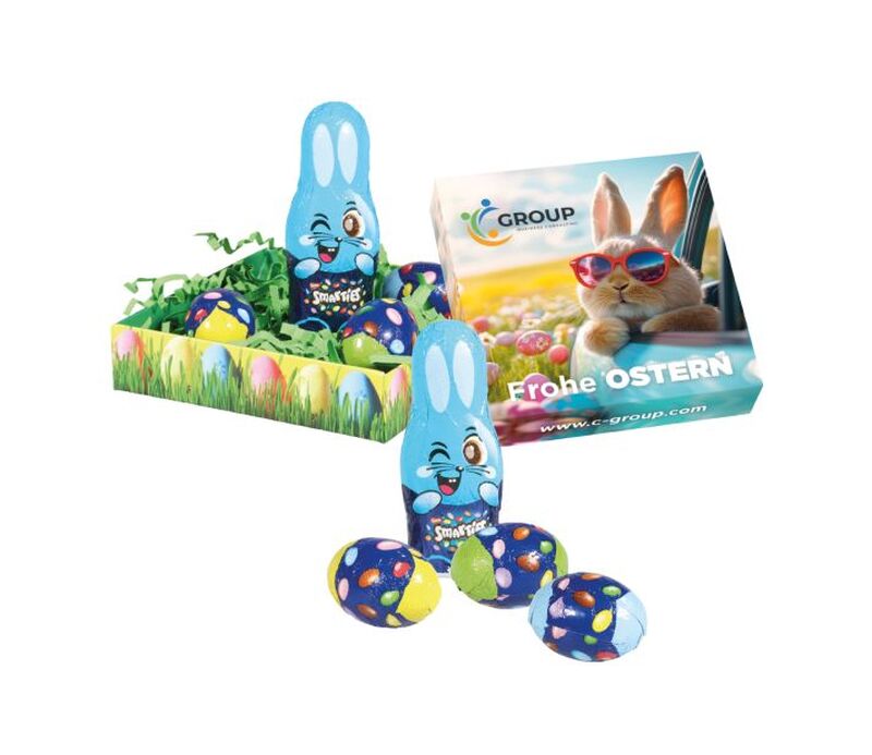 Personalised Easter Basket With Smarties 