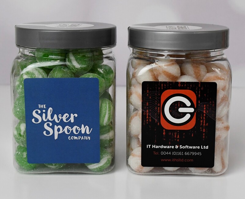 Retro Branded Square Sweet Jars 