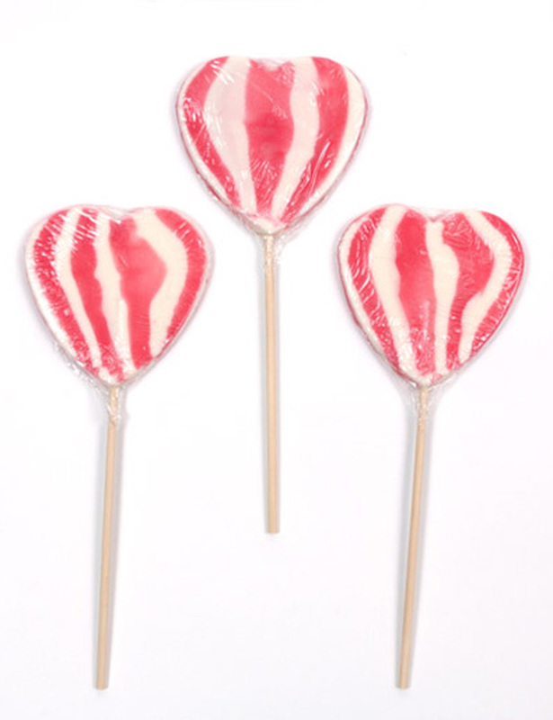 Valentine's Swirly Personalised Lollies