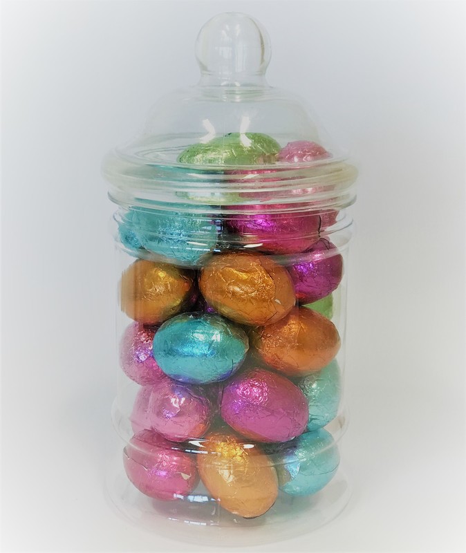 Easter Eggs in personalised Victorian sweet jar