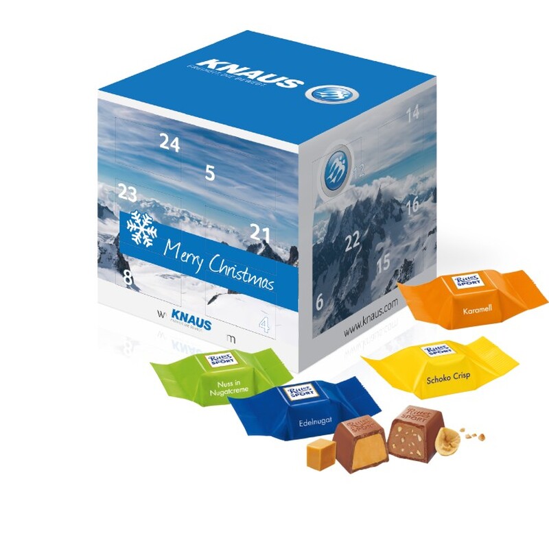 Personalised Ritter Sport Cube Advent Calendar 
