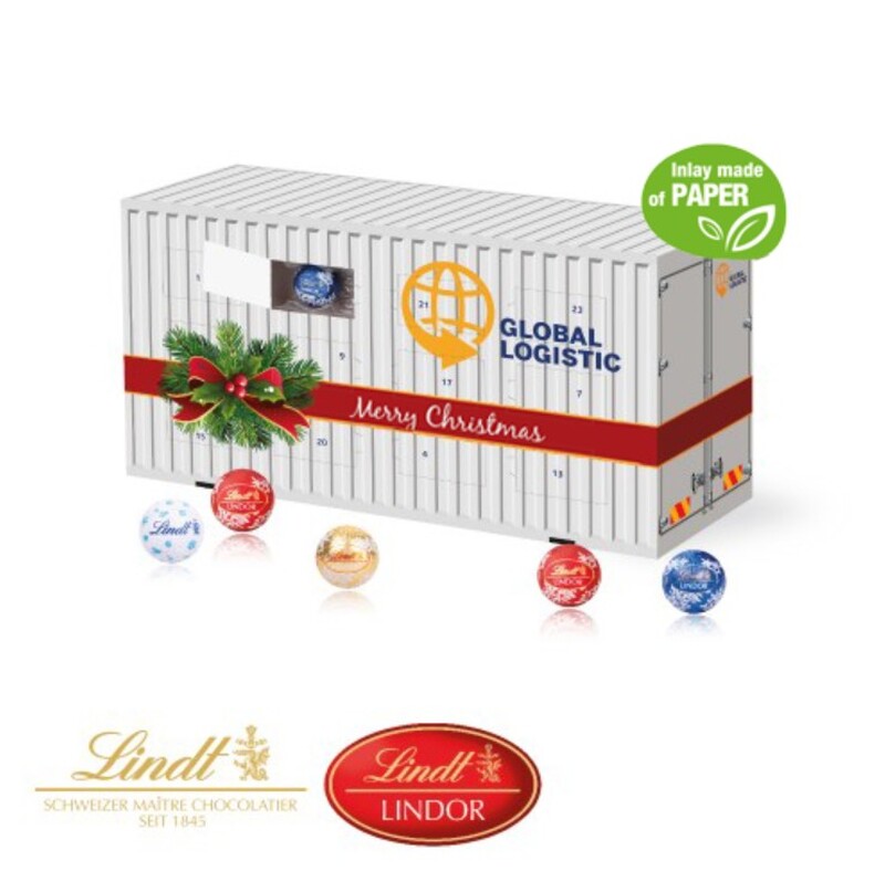 Lindt Personalised 3D Freight Container Advent Calendar