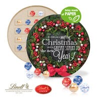 ECO LINE - Personalised Lindt Luxury Circular Advent Calendar With Paper Inlay