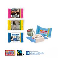 Personalised Flow Wrap Mini Tony's Chocolonely With Sleeve 