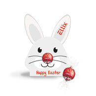 Personalised Bunny shaped Lindor Ball Card