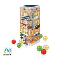 Personalised Tower Calendar With Fairtrade ONLY Chocolate 