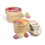 Personalised Eco Friendly tubs containing sweets 