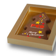 Personalised Luxury Belgian Chocolate Printed Christmas Tree Card