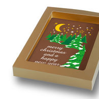 Personalised Luxury Belgian Chocolate Christmas Card
