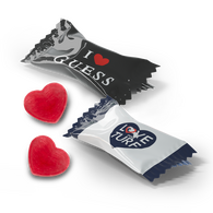 Personalised Flow Pack Heart Sweets 