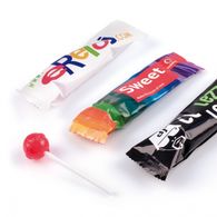 Personalised Lollipop in Flowpack