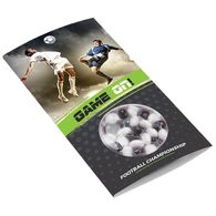 Promotional football mints card