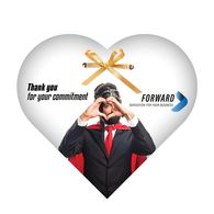 Personalised Heart shaped 4 chocolate heart gift box