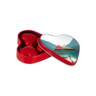 Personalised Heart Shaped Tin with Foil Wrapped Chocolate Hearts