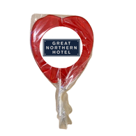 Personalised Giant Transparent Heart Lolly 