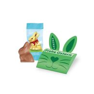 Personalised Lindt 2D Gold Bunny Pillow Box 