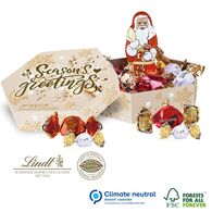Personalised Lindt Christmas Hexagonal Gift Box