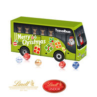 Personalised Lindt Christmas Coach shaped gift box 