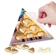 Lindt Hearts Personalised Triangular Gift Box