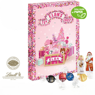 Personalised Luxury Extra Large Lindor Advent Calendar With Paper Inlay