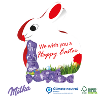 Personalised Milka Easter bunny shaped gift box