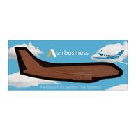 Personalised box with moulded chocolate airplane