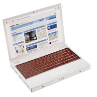 Personalised Laptop style box with moulded chocolate keyboard