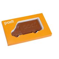 Personalised box with moulded chocolate van