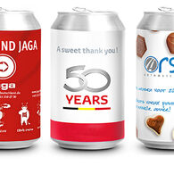 Personalised Cans of Belgian Chocolates
