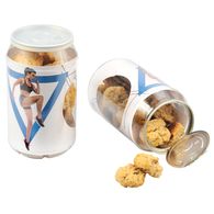 Promotional can of biscuits
