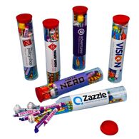 Personalised tubes of retro sweets